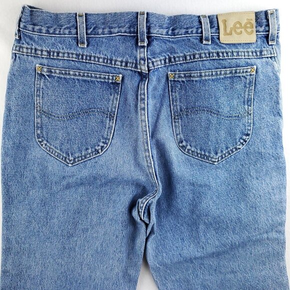 Lee Vintage Jeans USA Union Relaxed Straight Leg Cotton Men's "38x32" Real 36x30 - Picture 12 of 14